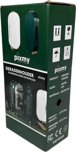 PIXMY® - Wit - Sieradenhouder - Oorbellenrekje - Sieradenrekje - Sieraden Organizer - Sieraden Doos - Sieraden Opbergen -Cosmetica Winkel 600x1200