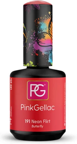 Pink Gellac - Neon Flirt - Gellak - Vegan - Roze - Glanzend - 15ml -Cosmetica Winkel 645x1200 2