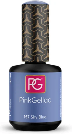 Pink Gellac - Sky Blue - Gellak - Vegan - Blauw - Glanzend - 15ml -Cosmetica Winkel 645x1200