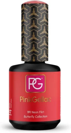 Pink Gellac - Neon Flirt - Gellak - Vegan - Roze - Glanzend - 15ml -Cosmetica Winkel 645x1200 3