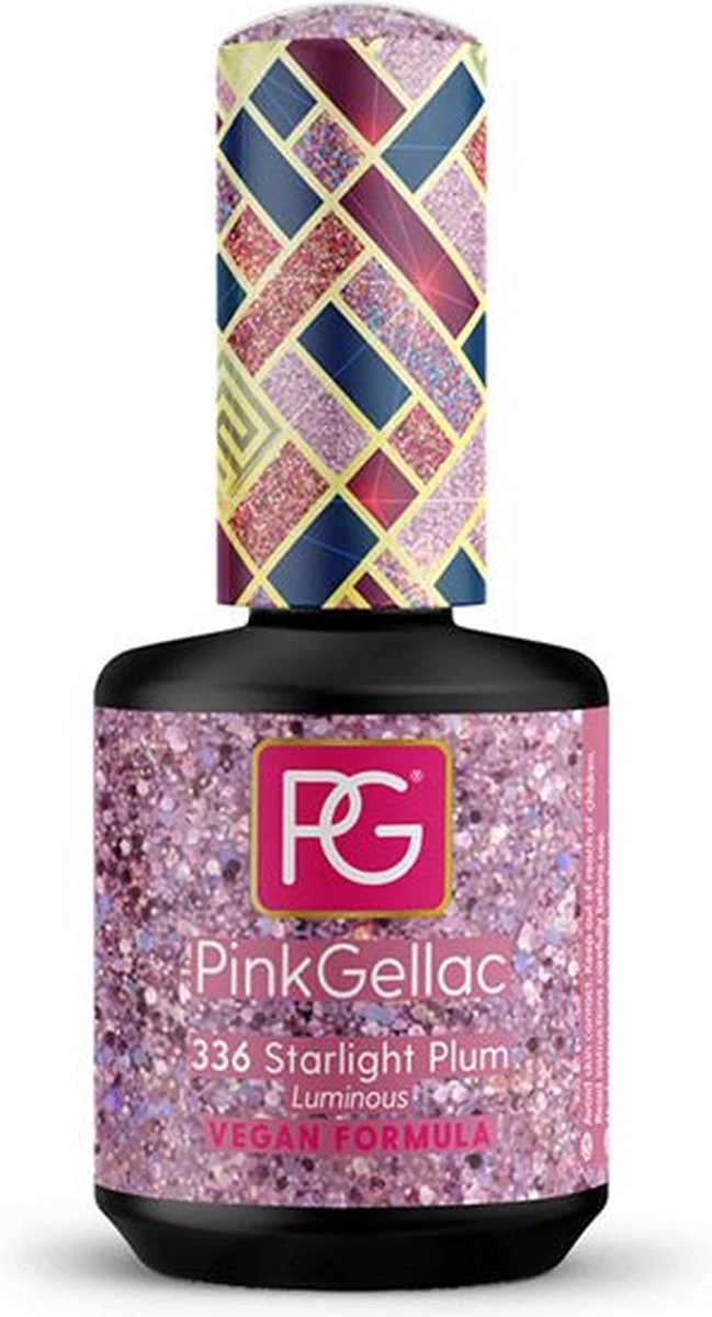Pink Gellac - Starlight Plum - Gellak - Glitter - 15 Ml 7 Pink Gellac - Starlight Plum - Gellak - Glitter - 15 Ml - Afbeelding 7