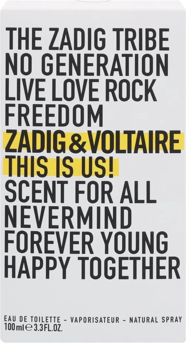 Zadig & Voltaire This Is Us! 100 Ml - Eau De Toilette - Unisex 13 Zadig & Voltaire This Is Us! 100 Ml - Eau De Toilette - Unisex - Afbeelding 13