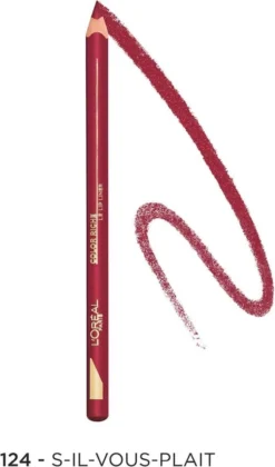 L’Oréal Paris Color Riche Lipliner - 124 S'il Vous Plait - Rood Lippenpotlood -Cosmetica Winkel 705x1200 1