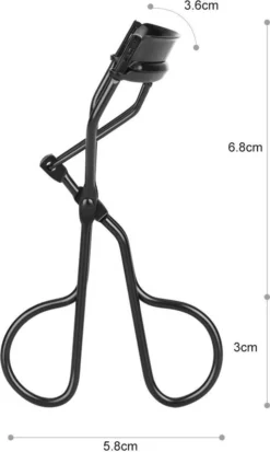 Merkloos Allsa - Wimperkruller Mat Zwart - Inclusief 4 Siliconen Pads - Wimperlifting - RVS -Cosmetica Winkel 718x1200 1