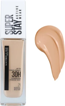 Maybelline - Superstay Active Wear Foundation - 21 Nude Beige -Cosmetica Winkel 734x1200 2