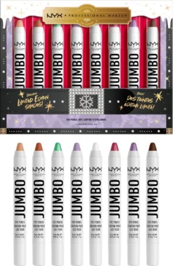 NYX Professional Makeup - Holidays 2022 Mrs Claus - Jumbo Eye Vault - 8 Jumbo Eye Pencils -Cosmetica Winkel 783x1200 3