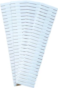 Merkloos Kunststof Ladeverdeler - Lade Organizer - Set Van 4 Stuks - Voor Kleding/Keuken/Bureau/Make-Up - Op Maat Te Knippen - 37x7CM - Wit -Cosmetica Winkel 797x1200