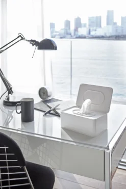 Yamazaki Bakje Voor Vochtige Doekjes - Wit - Met Deksel -Cosmetica Winkel 800x1200 6