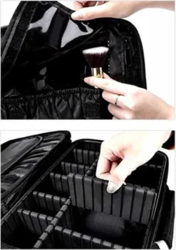 Cosmetica Koffer - Make-up Koffer Met Verstelbare Vakken - Visagie En Nagelstyliste Beauty Koffer - 26x23x9CM -Cosmetica Winkel 848x1200 2