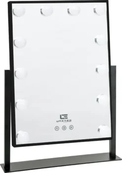 United Entertainment - Hollywood Spiegel Met 12 LEDs - 36x47,5 Cm - Zwart