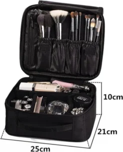 Make-up Koffer - Cosmetica Koffer - Visagie Opbergtas - Beauty Organizer Met Verstelbare Vakken - Roze -Cosmetica Winkel 975x1200