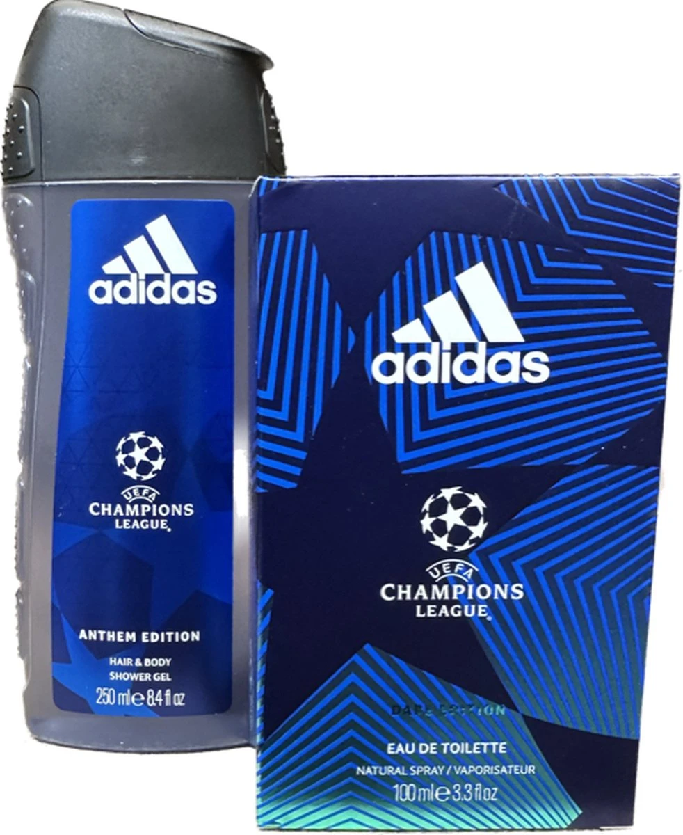 Adidas Champions League Dare Edition 100 Ml Eau De Toilette & 250 Ml Douchegel 1 Adidas Champions League Dare Edition 100 Ml Eau De Toilette & 250 Ml Douchegel