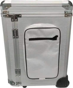 Pedicure Koffer / Trolley - Professional Pedicure Cas- Zilver Streepmotief