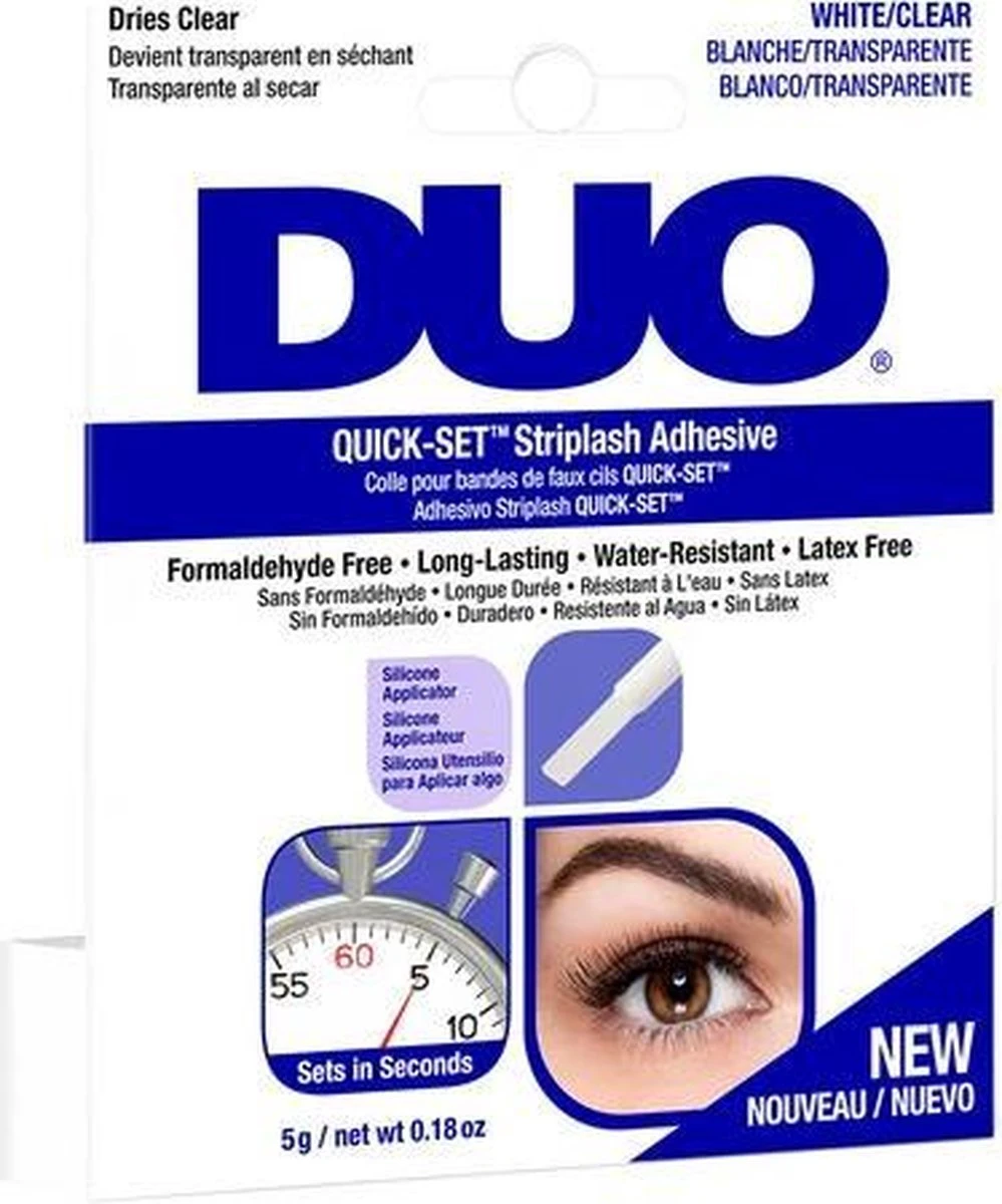 DUO - Quick-Set Lash Adhesive Brush-On Wimperlijm - Clear 5 DUO - Quick-Set Lash Adhesive Brush-On Wimperlijm - Clear - Afbeelding 5